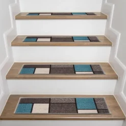 World Rug Gallery Contemporary Modern Boxes Non-Slip Stair Treads 15 World Rug Gallery Contemporary Modern Boxes Non-Slip Stair Treads -Home Shop GUEST df344c99 36c8 479e beda 91454545ea2e