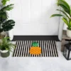 Northlight Ivory And Orange Pineapple Striped Natural Coir Outdoor Doormat 18" X 30" -Home Shop GUEST e0e03a76 dfec 4de3 978f 1549e9126ab1