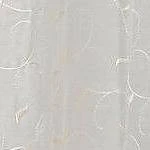 Kate Aurora Complete 4 Piece Linen Leaf Embroidered Complete Kitchen Curtain Set