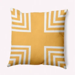 16"x16" Corner Striped Square Throw Pillow - E By Design 15 16"x16" Corner Striped Square Throw Pillow - E By Design -Home Shop GUEST e35d5b1c 25ab 4f8d bada 3431bb8a473e
