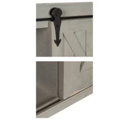 Decorative Wood Wall Storage Cabinet With Sliding Barn Door Rustic Gray - Kate & Laurel All Things Decor -Home Shop GUEST e4099b65 5484 4717 ac55 8315ea72ac23