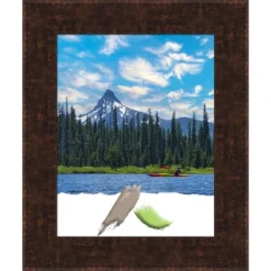 Amanti Art William Mottled Bronze Narrow Picture Frame -Home Shop GUEST e4a1d954 1da1 4173 8438 e577a6a04cca