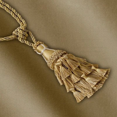 Charlotte Decorative Tassel Window Curtain Tieback - 24" - Elrene Home Fashions 6 Charlotte Decorative Tassel Window Curtain Tieback - 24" - Elrene Home Fashions - Image 4