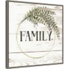 22" X 22" Family Farmhouse II By Grace Popp Framed Canvas Wall Art Gray Wash - Amanti Art