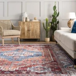 NuLOOM Marli Machine Washable Faded Medallion Area Rug -Home Shop GUEST e6239024 570c 42e6 aac7 d81611d5b9b8