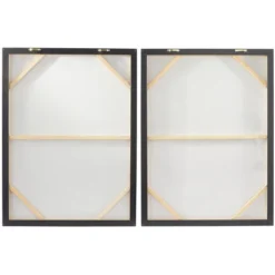 Set Of 2 Contemporary Canvas Abstract Framed Wall Arts With Black Frames White - Olivia & May 13 Set Of 2 Contemporary Canvas Abstract Framed Wall Arts With Black Frames White - Olivia & May -Home Shop GUEST ea8ed534 10d8 4339 83e6 9ca0e2557b5f