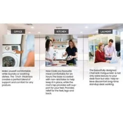 J&V TEXTILES 20" X 55" Oversized Cushioned Anti-Fatigue Kitchen Runner Mat (Rustic Medallion Cream) -Home Shop GUEST eaf9a615 0a29 4421 b12e 9196b2f339da