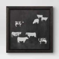(Set Of 2) 12" X 12" Cow Collection II Framed Wall Canvases - Threshold™ -Home Shop GUEST eba1d89c 78cc 4c5b 8c67 3a03cc2b6c22
