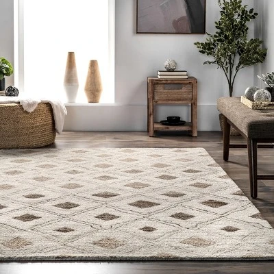 Arvin Olano X RugsUSA - Coco Trellis Wool Area Rug 9 Arvin Olano X RugsUSA - Coco Trellis Wool Area Rug - Image 7