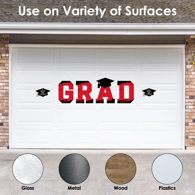 Big Dot Of Happiness Red Graduation Party Decor - Vinyl Wall Decals - Grad 4 Big Dot Of Happiness Red Graduation Party Decor - Vinyl Wall Decals - Grad - Image 2