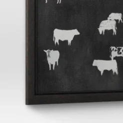 (Set Of 2) 12" X 12" Cow Collection II Framed Wall Canvases - Threshold™ -Home Shop GUEST ed6cea91 4424 4805 8aee 4c4271b75676
