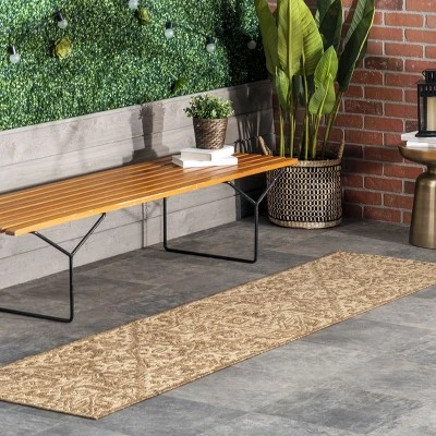 NuLOOM Lane Elegant Medallion Indoor And Outdoor Area Rug 3 NuLOOM Lane Elegant Medallion Indoor And Outdoor Area Rug