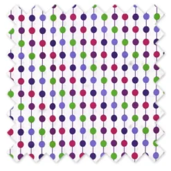 Bacati - Pearl String Purple Aqua Lime Plum Window Valance