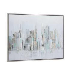 Canvas City Handmade Buildings Framed Wall Art With Silver Frame Gray - Olivia & May 7 Canvas City Handmade Buildings Framed Wall Art With Silver Frame Gray - Olivia & May -Home Shop GUEST f1c11d2a 9f40 4d5a 85d2 5d32a0f78332