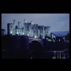Northlight LED Lighted Conwy Castle In Wales Scene Canvas Wall Art 15.75" X 23.5"