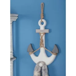 Wooden Anchor Wall Decor With Hanging Rope White - Olivia & May 10 Wooden Anchor Wall Decor With Hanging Rope White - Olivia & May -Home Shop GUEST f32d24f7 a367 4897 a655 f874badb58f6
