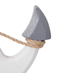 Wooden Anchor Wall Decor With Hanging Rope White - Olivia & May 13 Wooden Anchor Wall Decor With Hanging Rope White - Olivia & May -Home Shop GUEST f3b747ab 1dd5 4b26 89bb 5ca0e2e8cc71