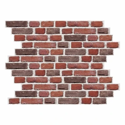 Brick Peel And Stick Giant Wall Decal Red - RoomMates 6 Brick Peel And Stick Giant Wall Decal Red - RoomMates - Image 4