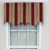 RLF Home Bodega Stripe Window Treatment Regal Premium Quality Valance 3" Rod Pocket 50" X 17" Mauve Red -Home Shop GUEST f6f32547 72b5 41ab 9077 cebc81da588b