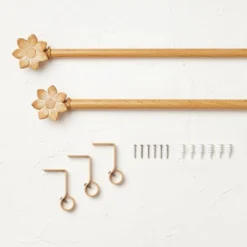Flower Faux Wood Curtain Rod Natural Wood - Opalhouse™ Designed With Jungalow™ 8 Flower Faux Wood Curtain Rod Natural Wood - Opalhouse™ Designed With Jungalow™ -Home Shop GUEST f708ce89 3ca5 424d 80e2 a01cb7dd58aa