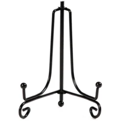 Juvale 4 Pack Black Metal Tabletop Folding Easel, Iron Display Stand Holder For Desk, Picture, Plate, Decor, Wedding, Party, 5 In -Home Shop GUEST f851e960 a45b 4500 86ee 23feed626c46