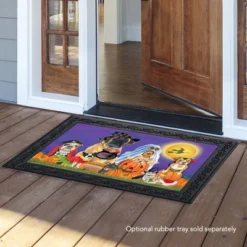 Briarwood Lane Trick Or Treat Dogs Halloween Doormat Cats Jack O'Lantern Indoor Outdoor 30" X 18" -Home Shop GUEST f928bca9 f73e 4ae6 b4ca 6ed954cf254a