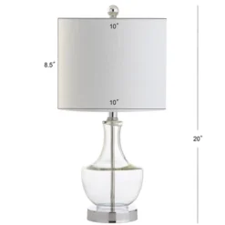 20" Glass Colette Mini Table Lamp (Includes Energy Efficient Light Bulb) - JONATHAN Y -Home Shop GUEST f93ddf6c 7df3 4e13 a3b5 811b53613d4b