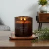 23oz XL 3-Wick Fennel + Pine Wooden Amber Glass With Wood Lid And Stamped Logo Amber Candle - Threshold™ -Home Shop GUEST f97e7f56 2b88 45f1 b9bf 917ecf7e2463