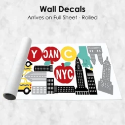 Big Dot Of Happiness NYC Cityscape - Peel And Stick New York Skyline Vinyl Wall Art Stickers - Wall Decals - Set Of 20 10 Big Dot Of Happiness NYC Cityscape - Peel And Stick New York Skyline Vinyl Wall Art Stickers - Wall Decals - Set Of 20 -Home Shop GUEST f9b9a755 82e7 4cd4 8199 0c8c65b9baf8