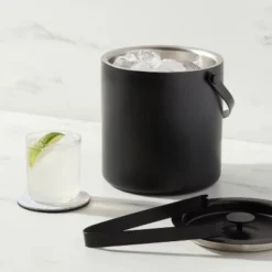 94oz Metal Ice Bucket Black - Threshold™