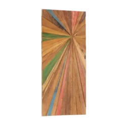 Teak Wood Starburst Handmade Radial Wall Decor Brown - Olivia & May -Home Shop GUEST fd7c3724 23da 43e2 8100 192b31552f84