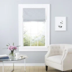 Exclusive Home Bolan Botanical Total Blackout Roman Shade