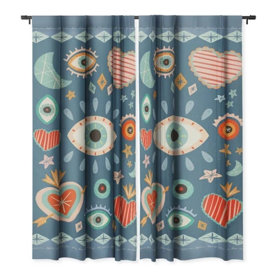 Carey Copeland Written In The Stars Milagros 84" X 50" Single Panel Blackout Window Curtain - Deny Designs 4 Carey Copeland Written In The Stars Milagros 84" X 50" Single Panel Blackout Window Curtain - Deny Designs - Image 2