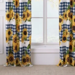 Sunflower Window Panel Blackout Curtain Pair 42" X 84" Gold By Barefoot Bungalow -Home Shop GUEST ffbbc577 e815 4f5d 9e82 16954b6eac2d